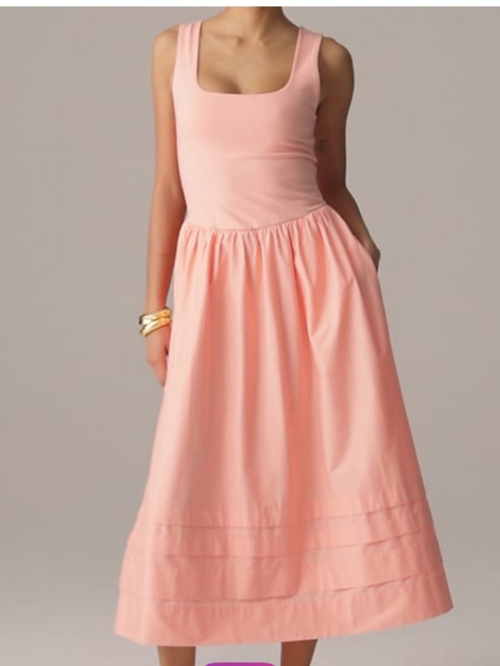 J. Crew Peach Midi Skirt - new no tag NWOT